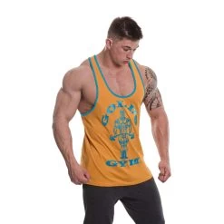 Men's Gold's Gym Contrast Muscle Joe Print Stringer Vest