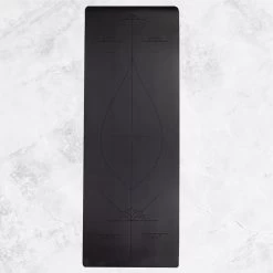 Myga Extra Large Black Alignment Yoga Mat -Fitness Equipment Store k0c193e366eb40b75dc771212fdb2d57a