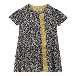 Regatta Womens/Ladies Orla Kiely Floral Frill Detail Top (Midnight)