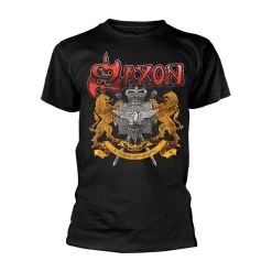 Saxon Unisex Adult 40 Years TShirt (Black)