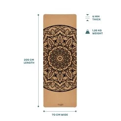 Myga Extra Large Mandala Cork Mat 14 Myga Extra Large Mandala Cork Mat -Fitness Equipment Store k1766a90922cd143b5d05c6d081398b89