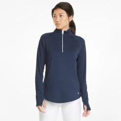 PUMA Womens Gamer Quarter-Zip Golf Pullover -Fitness Equipment Store k1be57d0342ecd478a8c08e5d6fa27c05
