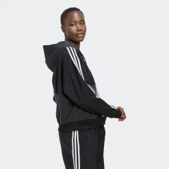 ADIDAS Women's Low-Impact Fitness Hooded Tracksuit Top Colour Block 12 ADIDAS Women's Low-Impact Fitness Hooded Tracksuit Top Colour Block -Fitness Equipment Store k2a6a9cc9137d70122488e63d683edc15