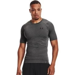 Under Armour Mens ShortSleeved Compression Shirt (Carbon Heather/Black) -Fitness Equipment Store k2eb12a6b060a0a618ecd0ef1fc58aa89