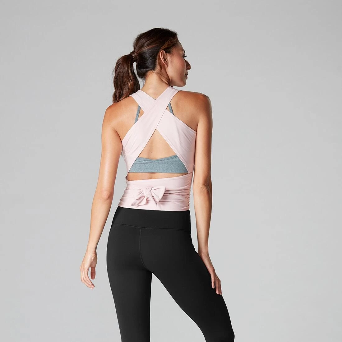 Fitness-Mad Womens/Ladies Wrap Around Tank Top (Black) 8 Fitness-Mad Womens/Ladies Wrap Around Tank Top (Black) - Image 6