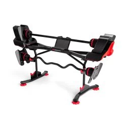 Bowflex SelectTech 2080 Barbell With Curl Bar, Stand & Media Rack