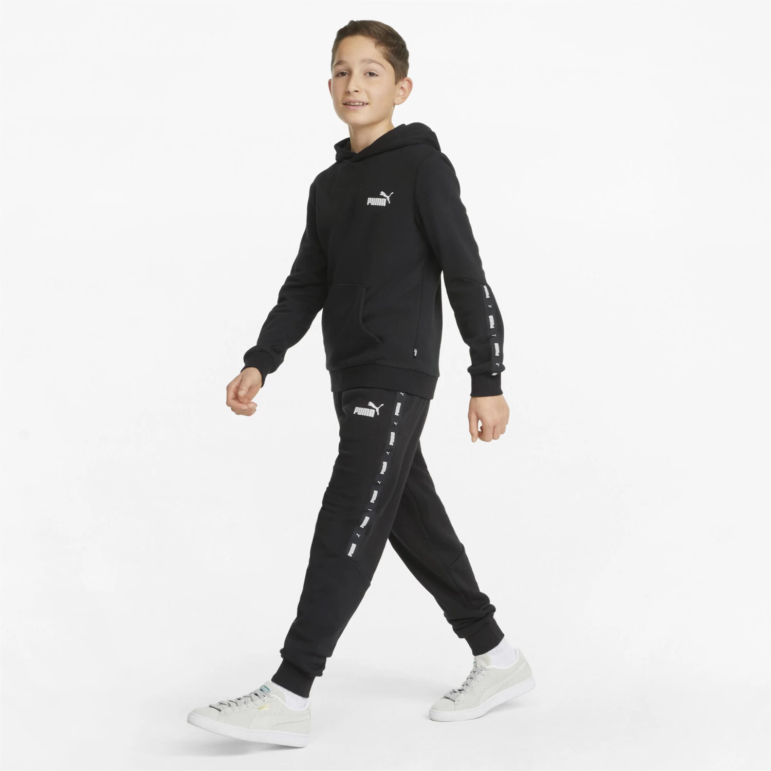 PUMA Kids Boys Essentials+ Tape Youth SweatPants Trousers 6 PUMA Kids Boys Essentials+ Tape Youth SweatPants Trousers - Image 4