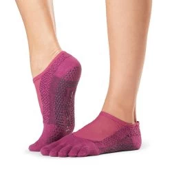 Fitness-Mad Womens/Ladies Luna Groovy Toe Socks (Pink)