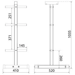 Weight Plates And Barbell Storage Rack 1.06 Diameter -Fitness Equipment Store k3d0e1304e49d502f15110d8ef2677eb2
