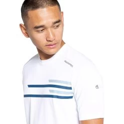 Craghoppers Mens NosiLife Pro TShirt (White) -Fitness Equipment Store k4187502dbdcc8c43c9c5cd2c54971f22