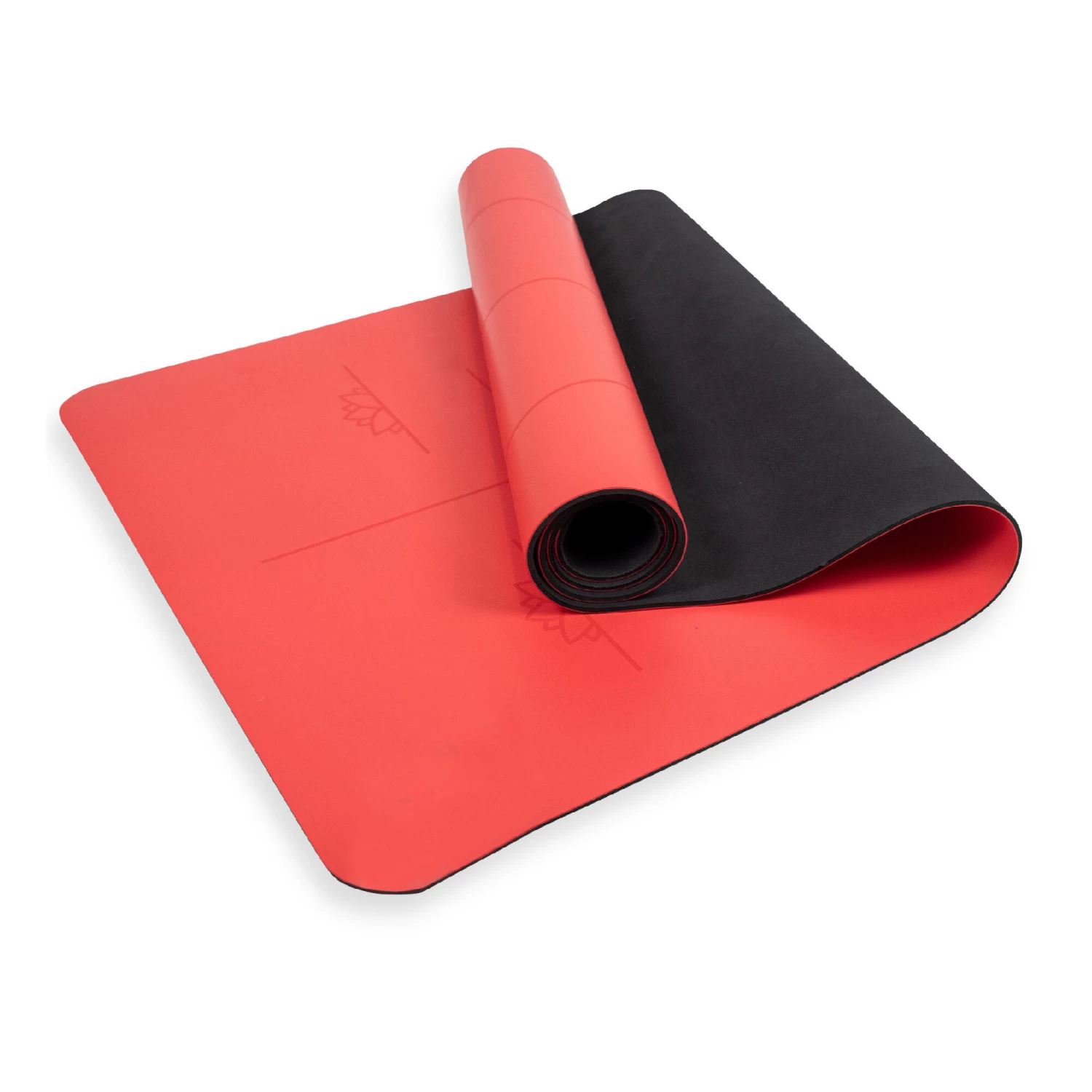 Myga Extra Large Red Alignment Yoga Mat 3 Myga Extra Large Red Alignment Yoga Mat