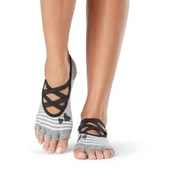 Fitness-Mad Womens/Ladies Elle Be Mine Half Toe Socks (Grey/White) -Fitness Equipment Store k4a41dd78145fcd8a81b2a3ffe2551d4c