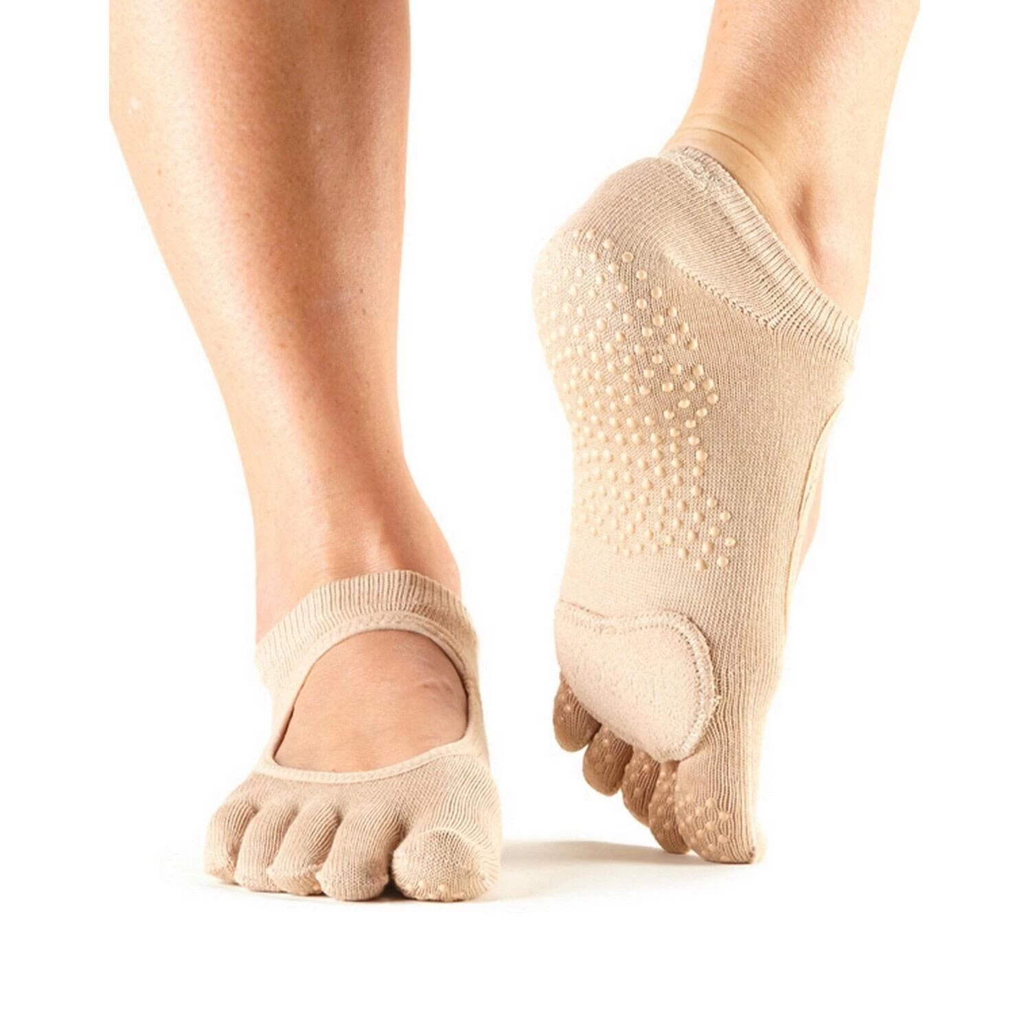 Fitness-Mad Womens/Ladies Plie Toe Socks (Black) 4 Fitness-Mad Womens/Ladies Plie Toe Socks (Black) - Image 2