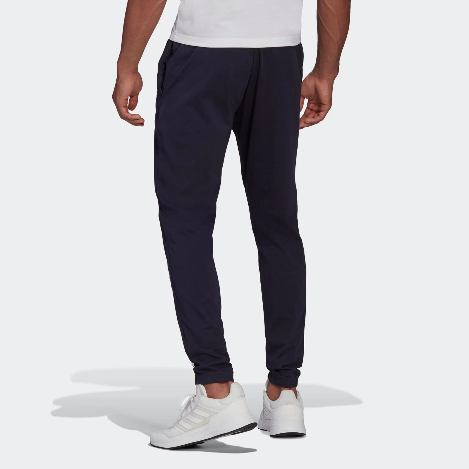 ADIDAS Men's Fitness Majority Cotton Straight-Cut Jogging Bottoms 5 ADIDAS Men's Fitness Majority Cotton Straight-Cut Jogging Bottoms - Image 3