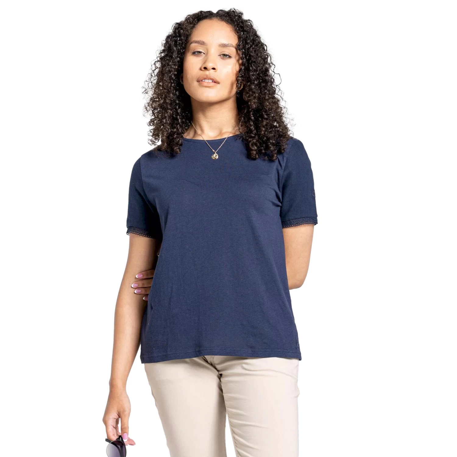 Craghoppers Womens/Ladies NosiBotanical TShirt (Blue Navy) 5 Craghoppers Womens/Ladies NosiBotanical TShirt (Blue Navy) - Image 3