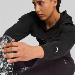 PUMA Womens PUMA FIT Move Crop Training Hoodie Hooded Top - Black 13 PUMA Womens PUMA FIT Move Crop Training Hoodie Hooded Top - Black -Fitness Equipment Store k516d0220283e596f1cf9717103104255