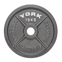 York Olympic Cast Iron Weight Plate 1 X 15kg