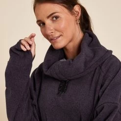 Women's Fleece Relaxation Yoga Sweatshirt -Fitness Equipment Store k56d13e05fb480df7ebbfc856a7b4896f