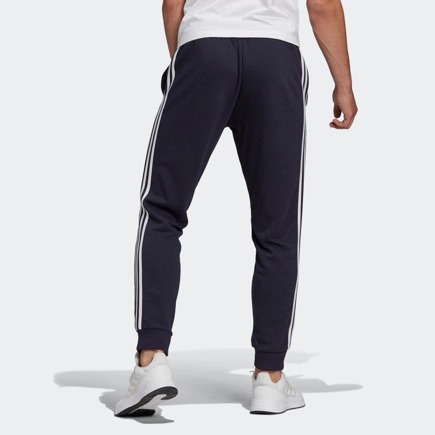 ADIDAS Men's Fitness Synthetic Straight-Cut Jogging Bottoms 5 ADIDAS Men's Fitness Synthetic Straight-Cut Jogging Bottoms - Image 3