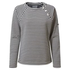 Craghoppers Womens/Ladies Neela Striped Sweatshirt (Navy)