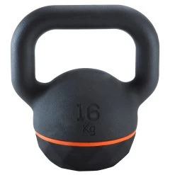 CORENGTH Kettlebell 16kg Cast Iron & Rubber Base