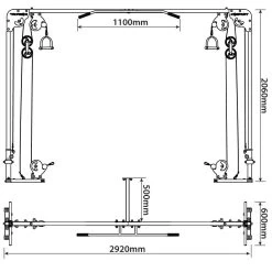 Wall Mounted Cable Crossover Machine -Fitness Equipment Store k61c88eb4a452984a47344a5277dd941c