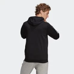 ADIDAS Men's Straight-Cut Crew Neck Zipped Hoodie With Pocket 3 Stripes -Fitness Equipment Store k6425ef6717cae7abd962c7e0ddbf9b39
