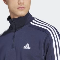 ADIDAS Essentials Fleece 3-Stripes 1/4 -Fitness Equipment Store k6447c99c3fcd2872c20869cd897b4a69