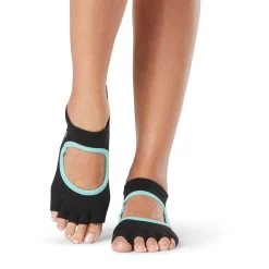 Fitness-Mad Womens/Ladies Bellarina Sweet Life Half Toe Socks (Black/Mint) -Fitness Equipment Store k649c16183b311d73f3849ca78b02d08d