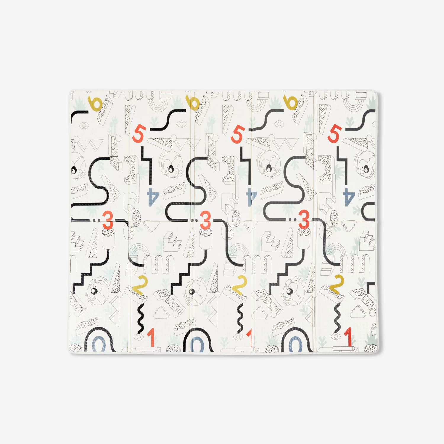 Collapsible Reversible Stimulating Baby Gym Mat 3 Collapsible Reversible Stimulating Baby Gym Mat