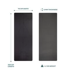 Myga Extra Large Black Alignment Yoga Mat -Fitness Equipment Store k6f73ace5e8ebad4305433fce444d3dda