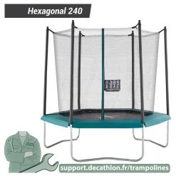 Hexagonal 240 Trampoline - Contour Foam Padding 8 Hexagonal 240 Trampoline - Contour Foam Padding -Fitness Equipment Store k71b377b0feab75201f1bf10b40c92c2e