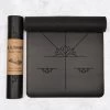 Myga Extra Large Black Alignment Yoga Mat