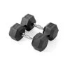 York Fitness Rubber Hex Dumbbells 2 X 10kg