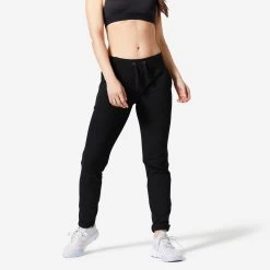 Women's Slim-Fit Fitness Jogging Bottoms 500 -Fitness Equipment Store k7761d73e787ede191e5d0abbcf51c2db