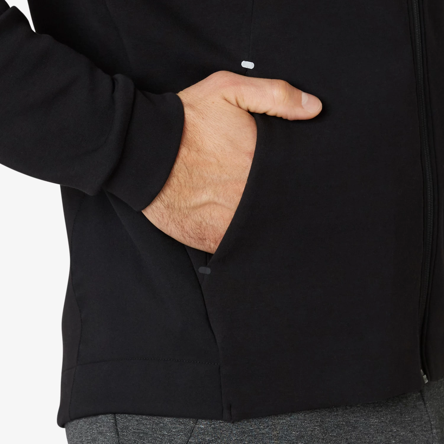 Men's Zip-Up Fitness Hoodie 500 6 Men's Zip-Up Fitness Hoodie 500 - Image 4