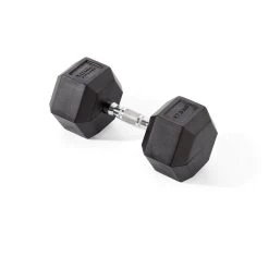 York Fitness Rubber Hex Dumbbells 2 X 17.5kg