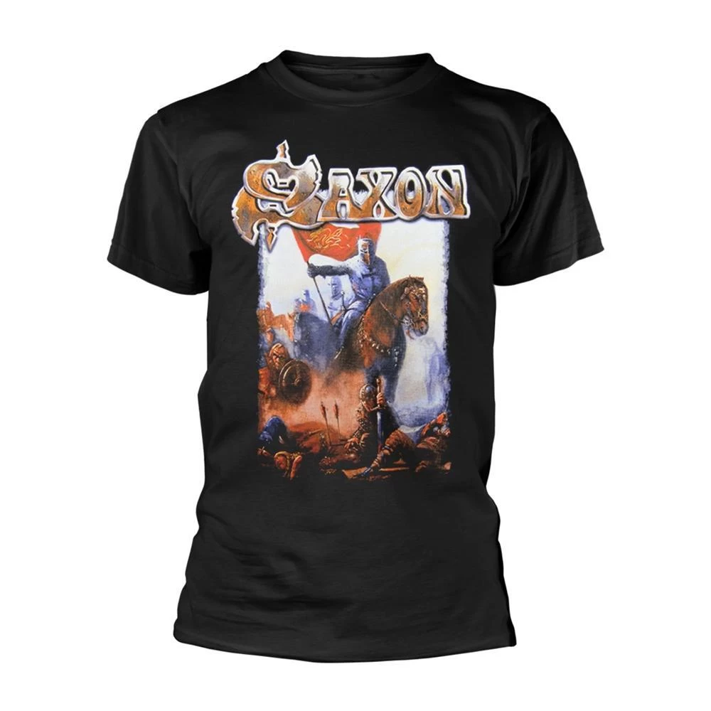 Saxon Unisex Adult Crusader TShirt (Black) 3 Saxon Unisex Adult Crusader TShirt (Black)