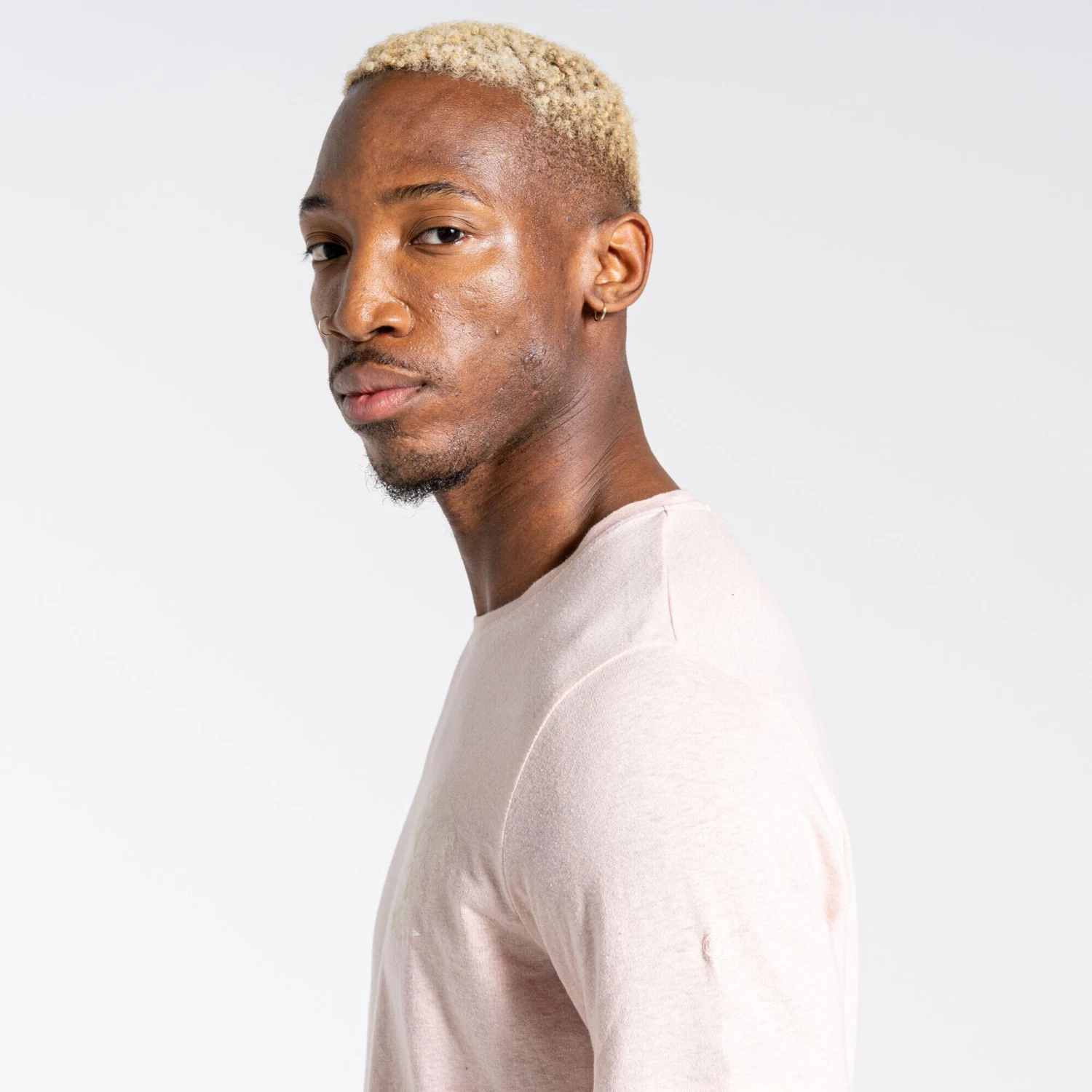 Craghoppers Mens Sten Palm Tree NosiBotanical ShortSleeved TShirt (Chalk Pink) 5 Craghoppers Mens Sten Palm Tree NosiBotanical ShortSleeved TShirt (Chalk Pink) - Image 3