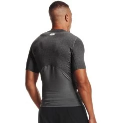 Under Armour Mens ShortSleeved Compression Shirt (Carbon Heather/Black) -Fitness Equipment Store k8e79ae94e1d2a02f82dc599abd279aa9