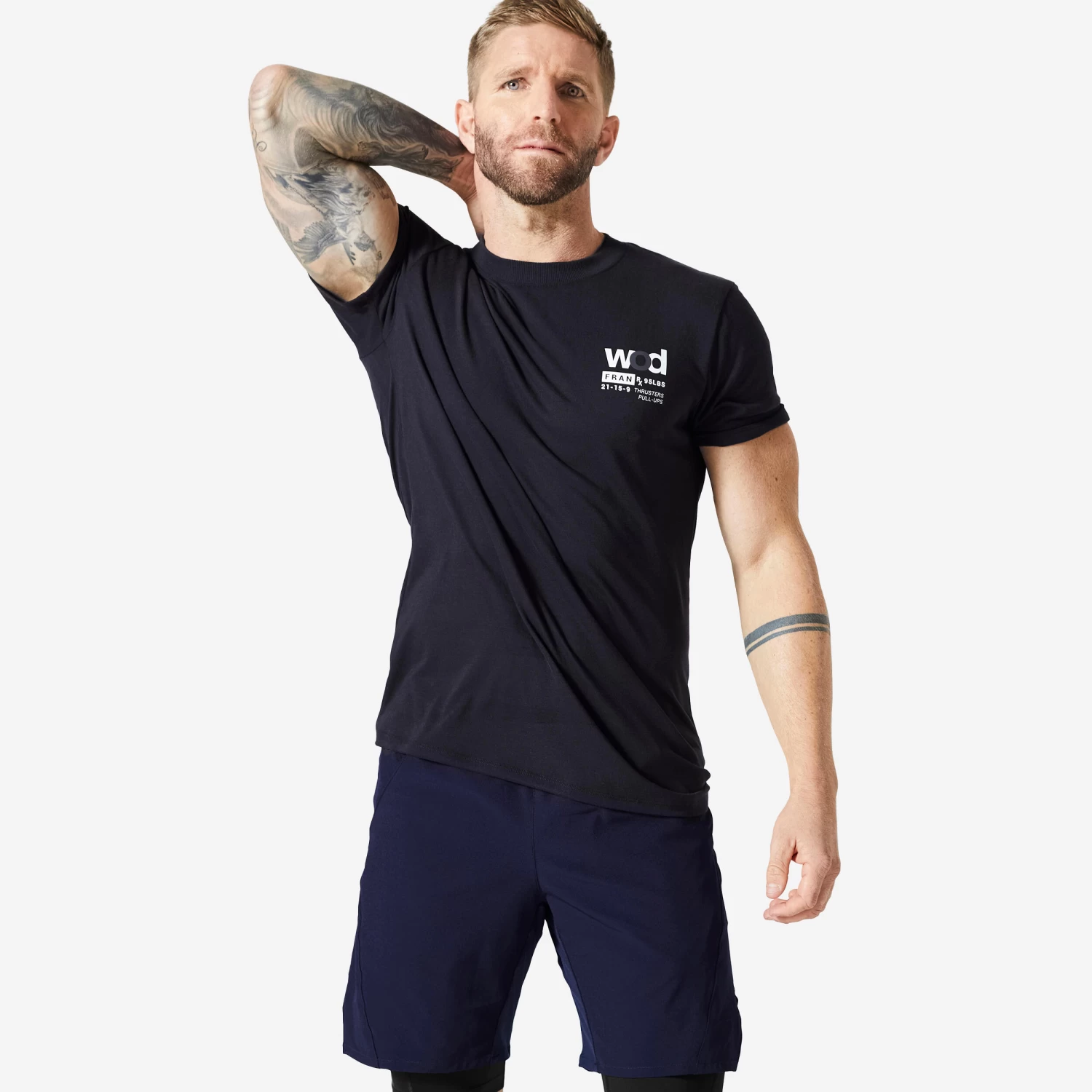 Men's Crew Neck Slim-Fit Soft Breathable Cross Training T-Shirt 3 Men's Crew Neck Slim-Fit Soft Breathable Cross Training T-Shirt