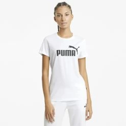 PUMA Womens Essentials Logo Tee T-Shirt -Fitness Equipment Store ka38d0f6acac168acceb0a5525e28df02