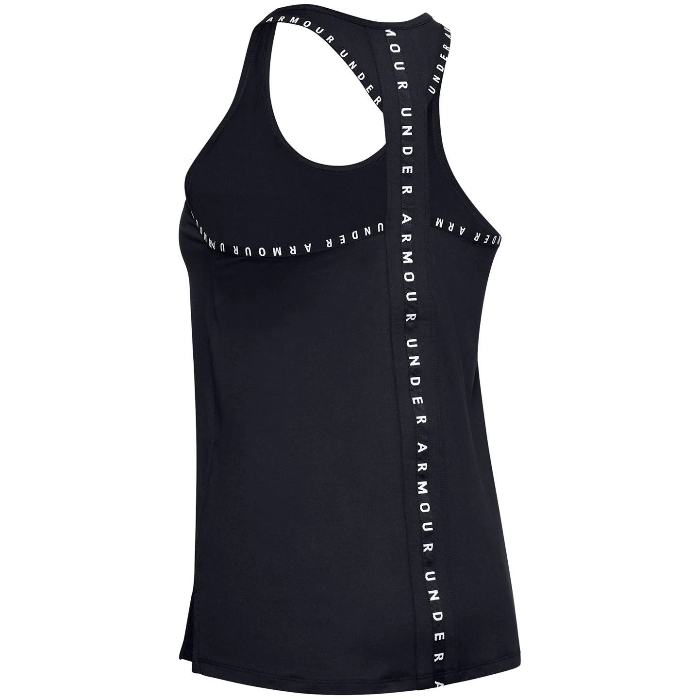 Under Armour Womens/Ladies Knockout Tank Top (Black/White) 4 Under Armour Womens/Ladies Knockout Tank Top (Black/White) - Image 2