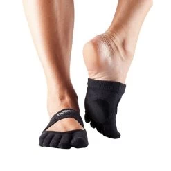 Fitness-Mad Womens/Ladies Releve Leather Dance Socks (Black)