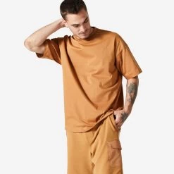 Men's Loose-Fit Fitness T-Shirt 520 -Fitness Equipment Store kaeec5dd0f4544d9418e25d40ef00e8c0