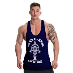 Men's Gold's Gym Muscle Joe Print Premium Stringer Vest -Fitness Equipment Store kb03fc21805f4544cf316590bf1a0277b