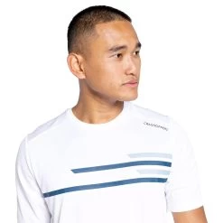 Craghoppers Mens NosiLife Pro TShirt (White) -Fitness Equipment Store kb8d20f10920d3dc83faaad0c5d1b8eb0