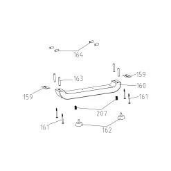 Woodrower Rear Foot -Fitness Equipment Store kbd05bbec242234216f80c1f4fad2a40d