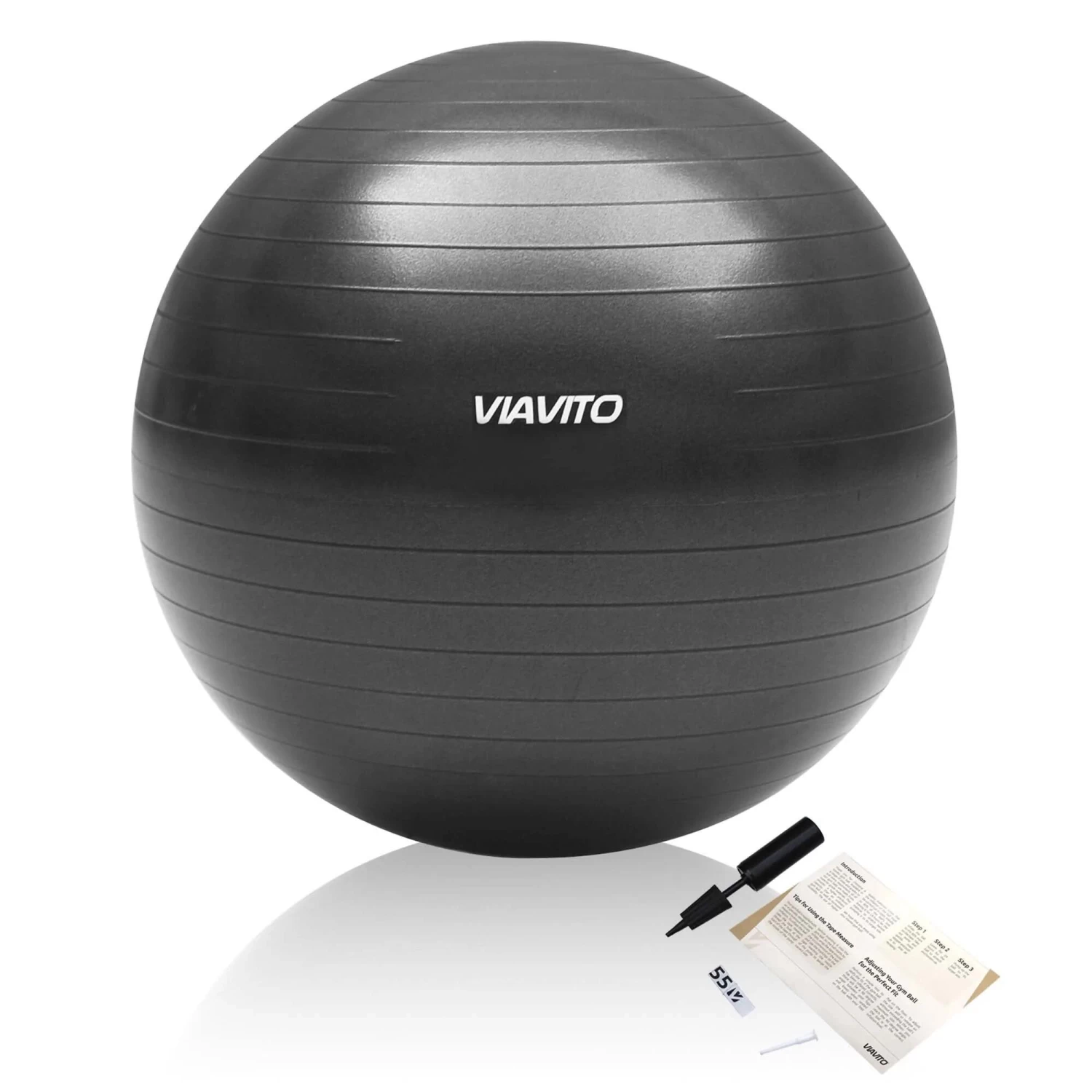 Viavito 55cm Studio Antiburst Gym Ball 4 Viavito 55cm Studio Antiburst Gym Ball - Image 2