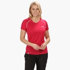 Regatta Womens/Ladies Tornell Wicking Active T Shirt (Duchess Pink) -Fitness Equipment Store kc5500e410a4c12dac93854c5cc0f87ea